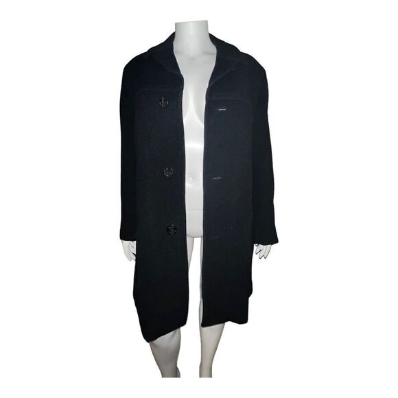 Lodenfrey Munich Vintage Mens Wool Coat Loden Broadstreet Black EUC - Picture 1 of 7